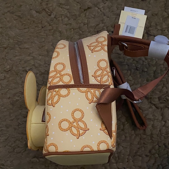 Disney Tan and Yellow Pretzel Kids Backpack - Picture 2 of 5